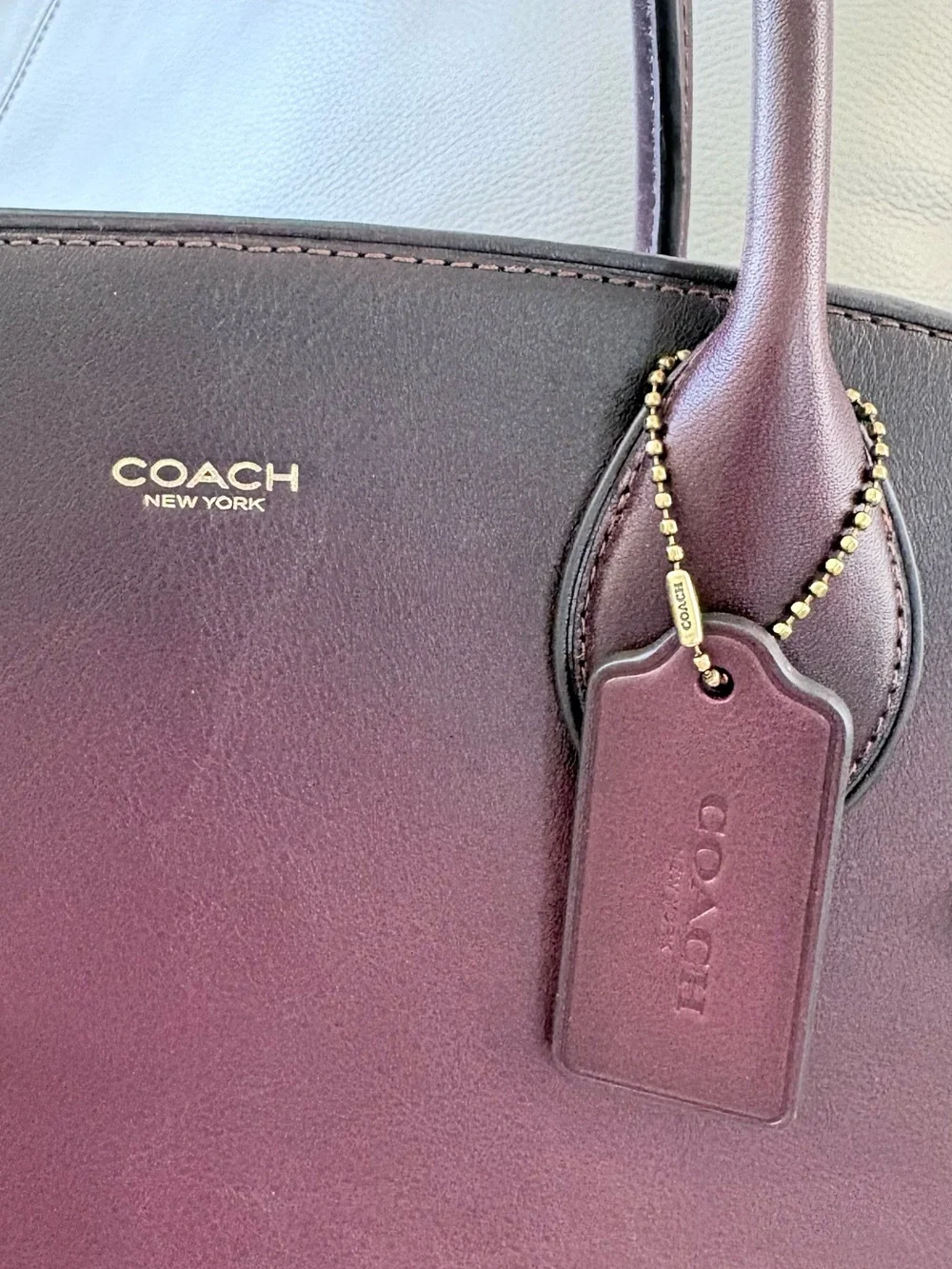 Coach Soft Empire Carryall Bag 40 - Merlot/Brass